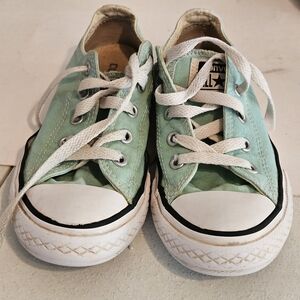 Converse Mint Green Low-Top Canvas Sneakers